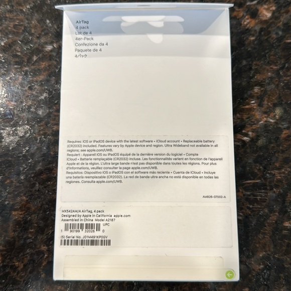 NIB Apple Tags 4-pack - Picture 2 of 3